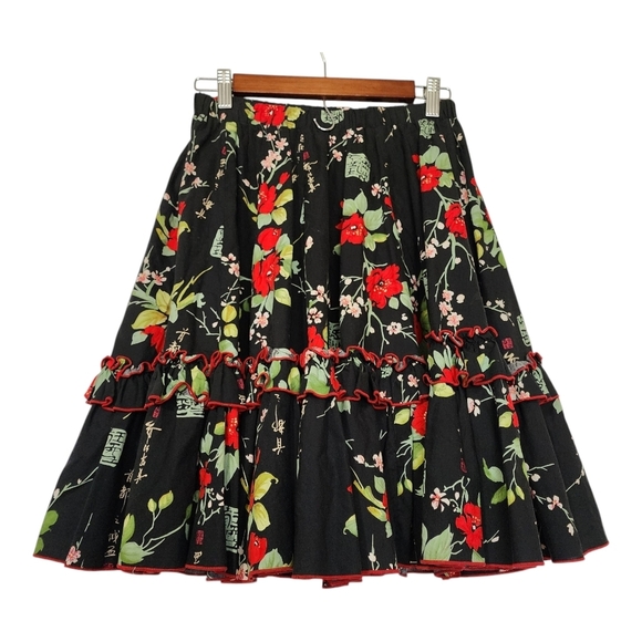 Vintage Floral A-Line Skirt - Picture 1 of 7